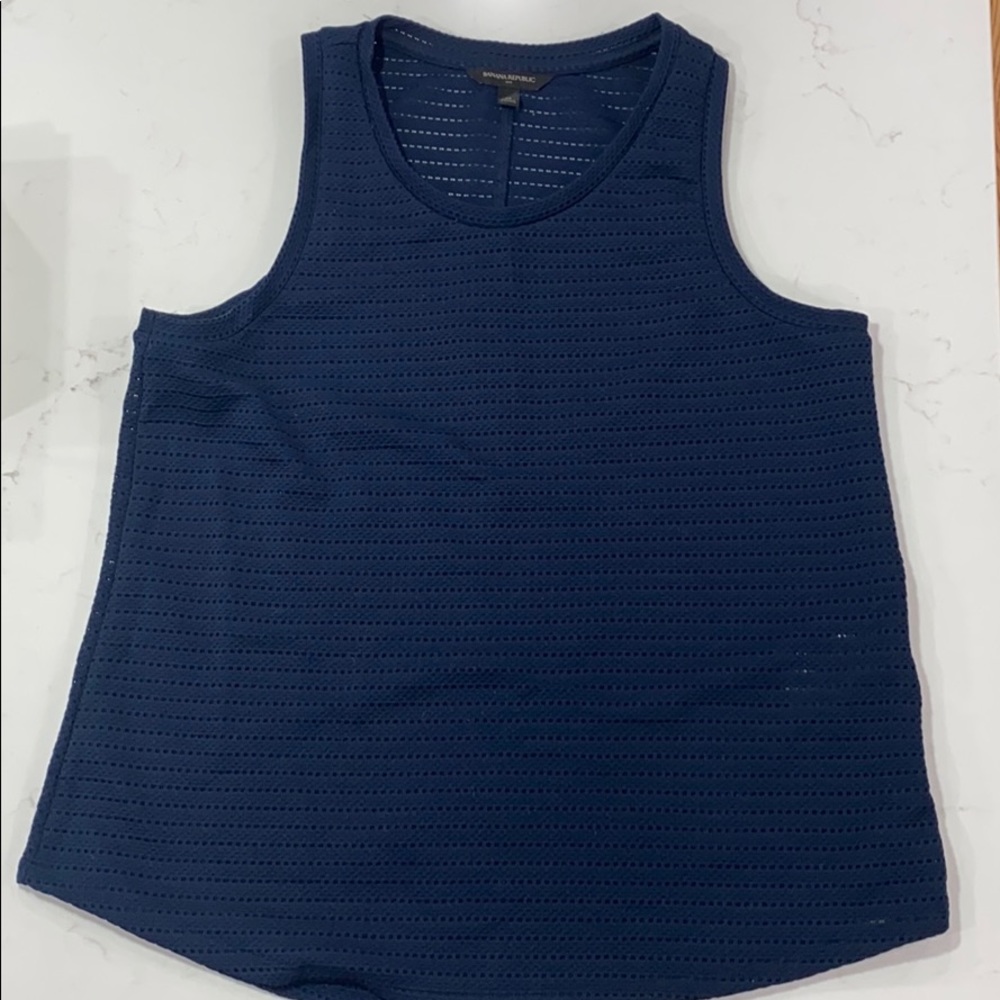 Banana Republic sleeveless top, navy